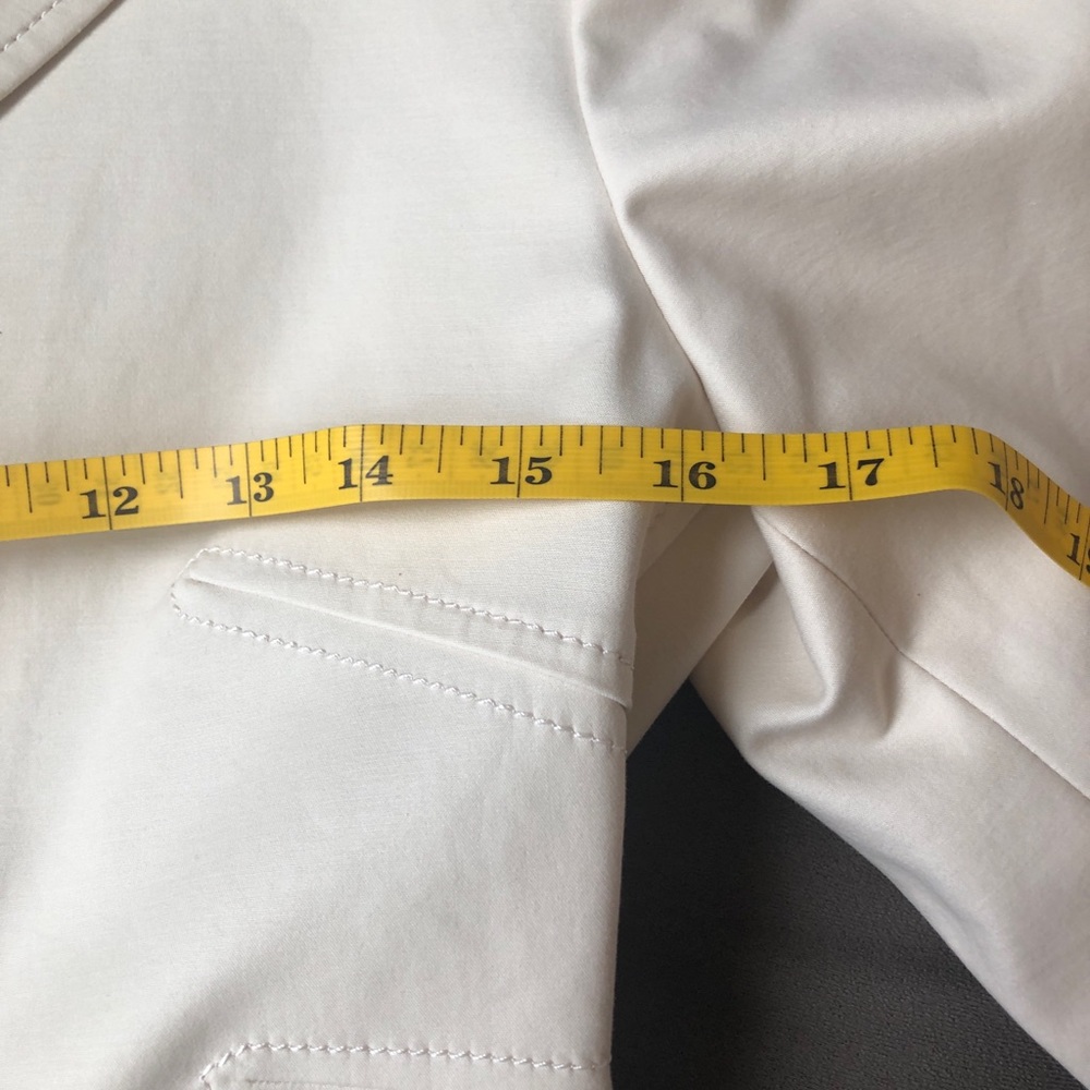 Off white Calvin Klein blazer size 2 - Picture 4 of 8